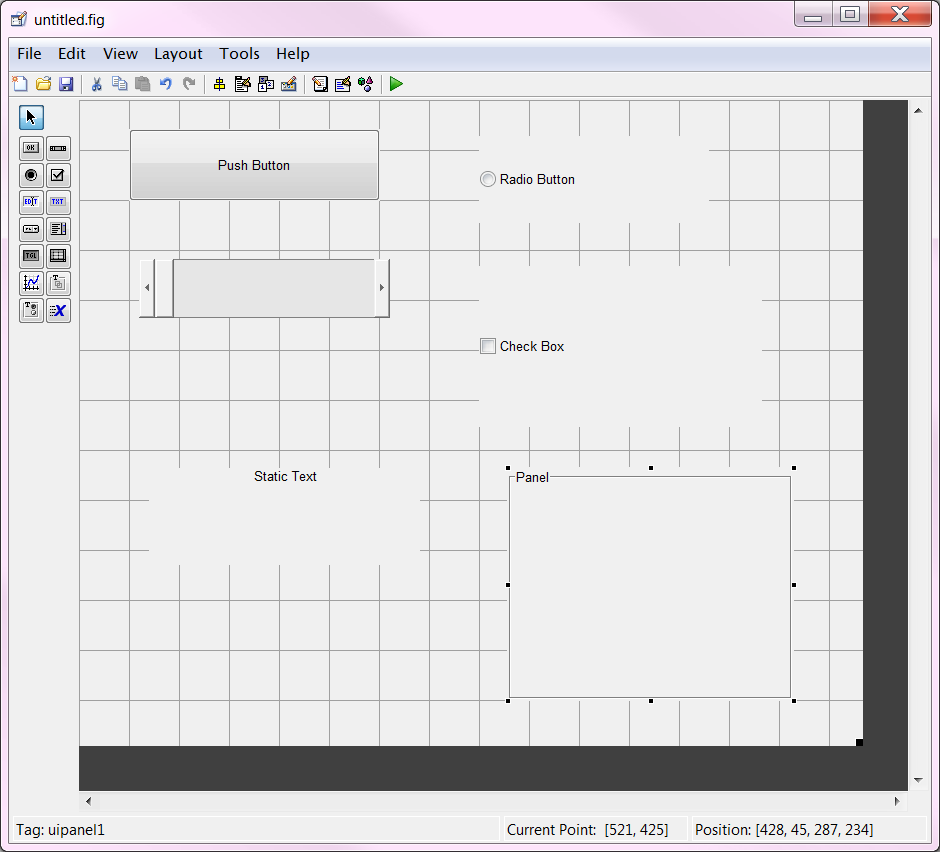 Контрольная работа: Построение графического интерфейса в системе Matlab