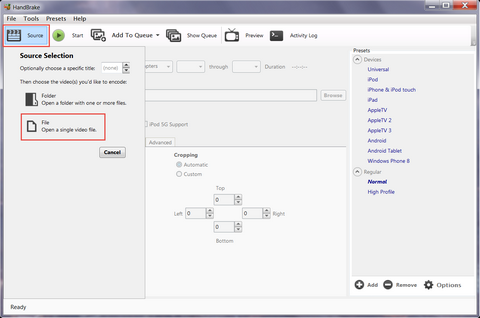 GUI HandBrake